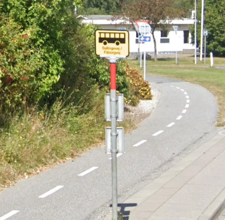 Rød: 400A ved Sallingevej / Fåborgvej